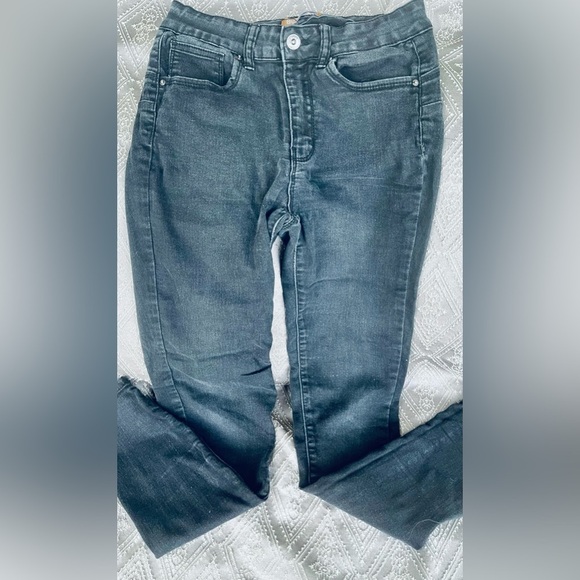 Ladies size 7 black wax Jean Butt I Love You - Picture 1 of 7